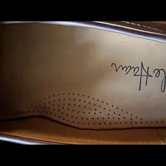 ๐ 2 PAIR - COLE HAAN LEATHER DRESS SHOES ๐ BLACK & BROWN - Picture 3 of 10